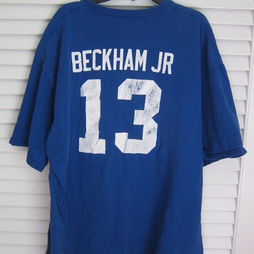 NFL Team Apparel New York Giants Football Beckham Jr 13 T Shirt sz XXL - Picture 1 of 3